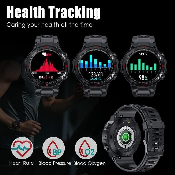 Men's Smartwatch, Smart Watch, Activity Tracker with Heart Rate Monitor, Sleep Monitor, Pedometer [739]