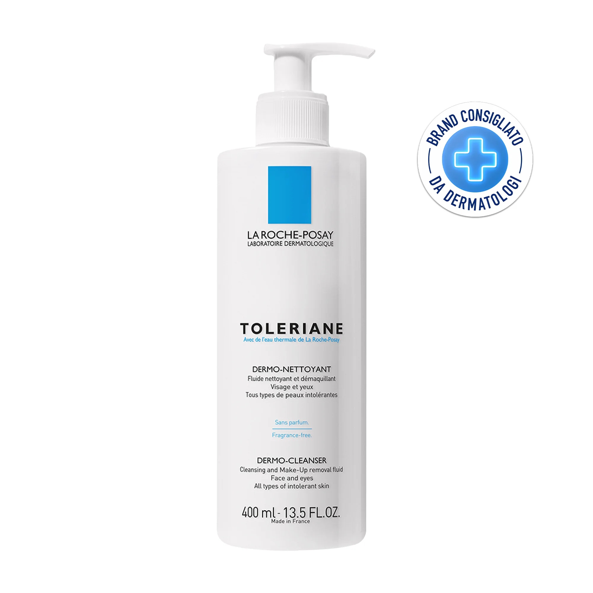 LA ROCHE POSAY La Roche Posay Toleriane Dermo Cleanser 400 ml Milde gezichtsreiniger voor make-upverwijdering, geschikt voor de gevoelige huid