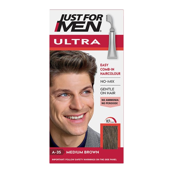 Just For Men Ultra -hiusväri A35 Keskiruskea | Lahjoja isälle | Superdrug