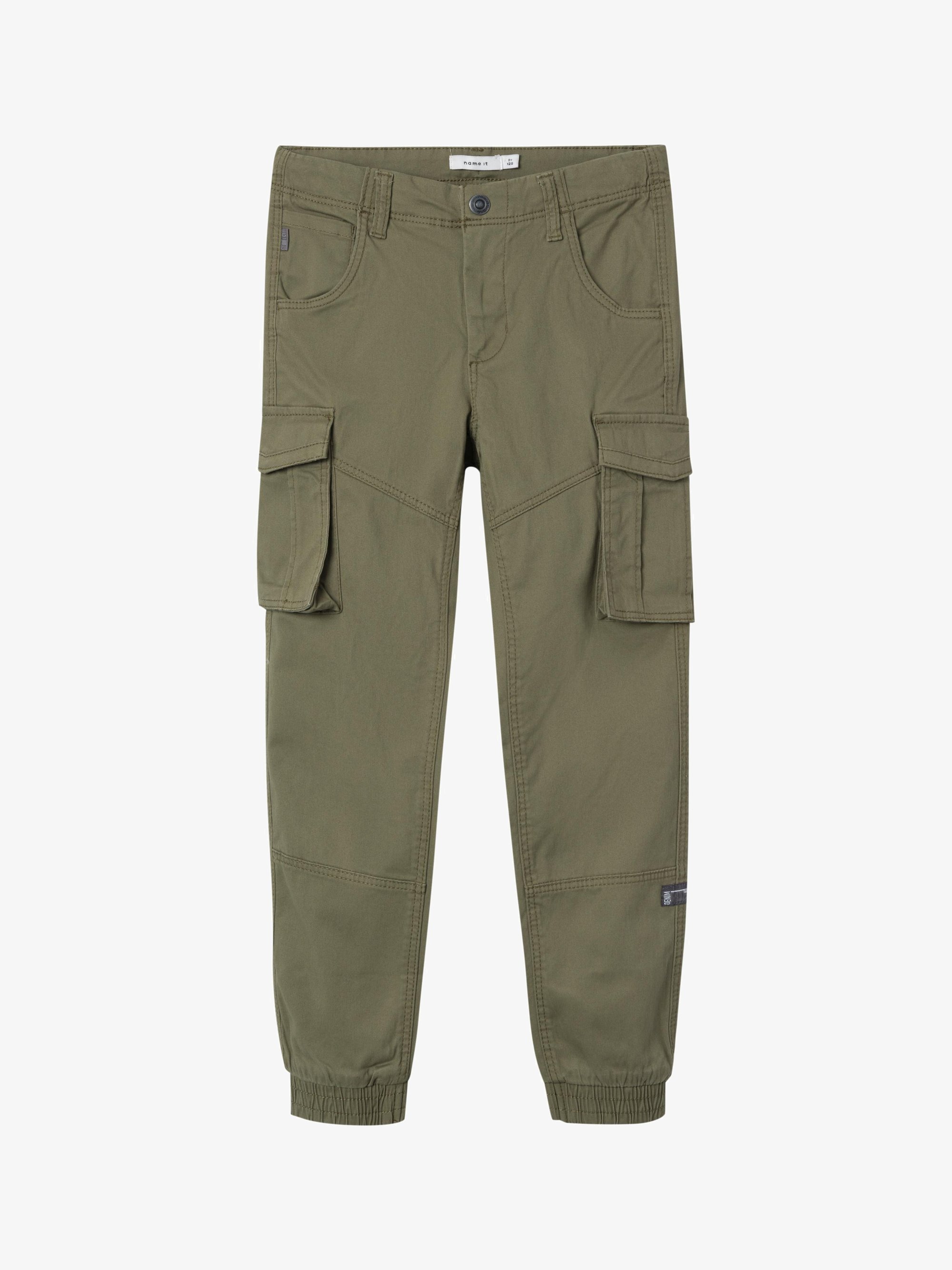 Chiamalo NKMRYAN PANT - Pantaloni cargo - verde lichene intenso