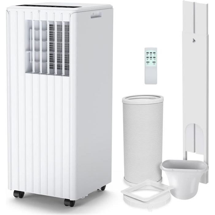 Baloveby 9000BTU Silent Portable Air Conditioner, 42L/Day Dehumidifier, 2 Speeds with Remote Control, Energy Class A