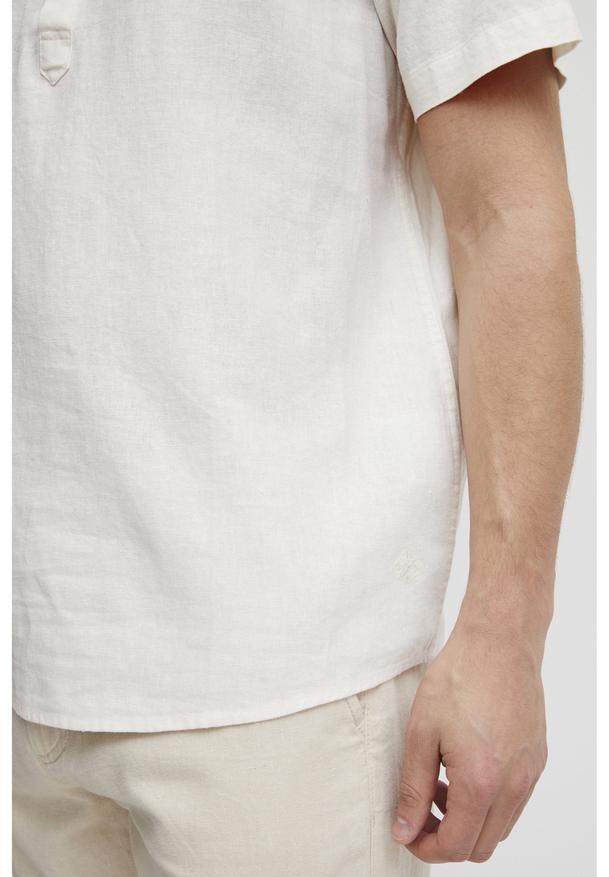 11 Project PROCHO LINEN MIX - Camisa - branco-sujo