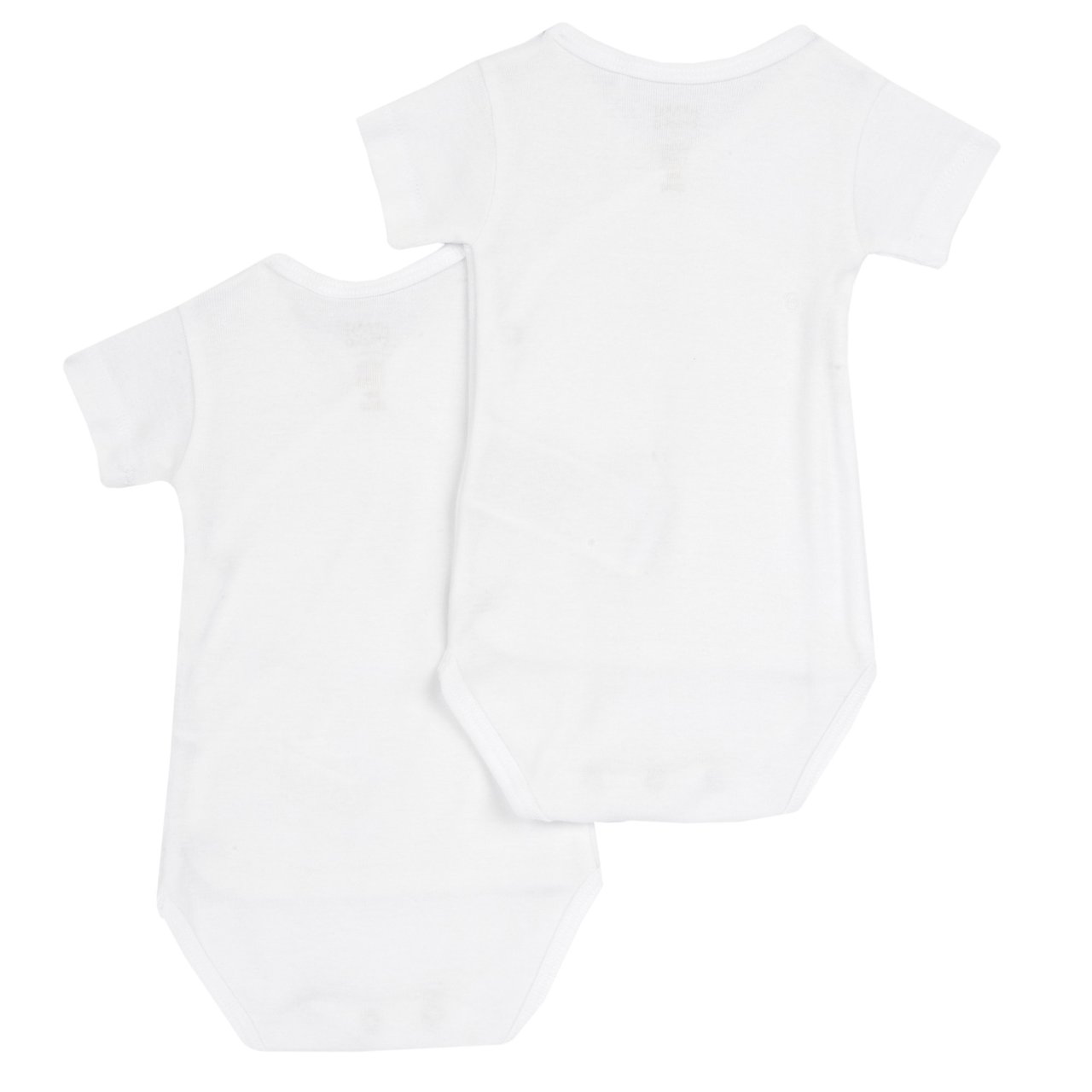 Set de 2 body-uri albe cu deschidere frontală