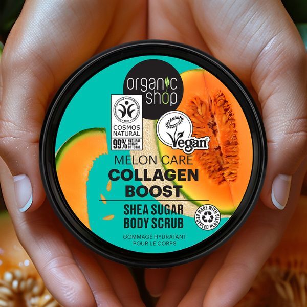 Organic Shop Collagen Boost šī cukura ķermeņa skrubis 250ml