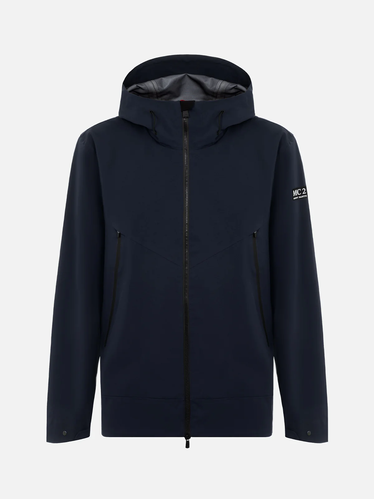 Parson herenjas met capuchon, marineblauw, 3 lagen