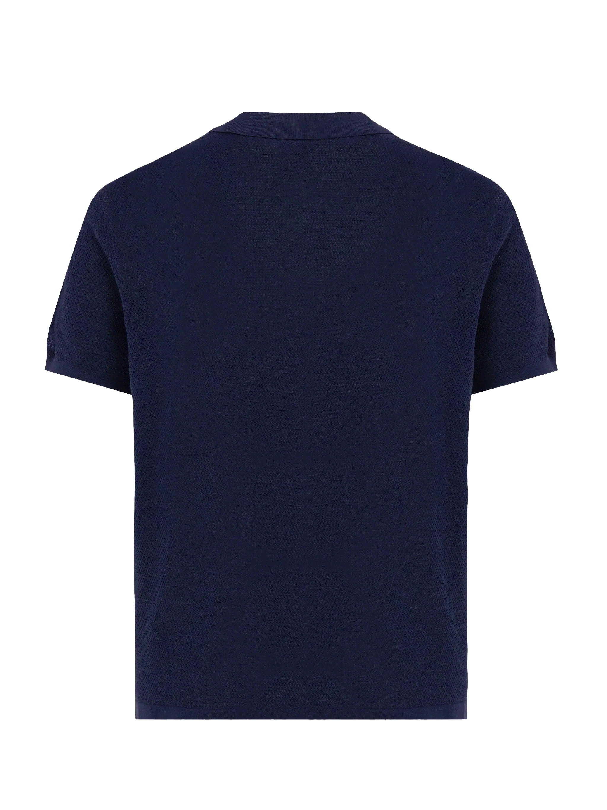 Sloan poloshirt zonder knoopjes in marineblauw mesh
