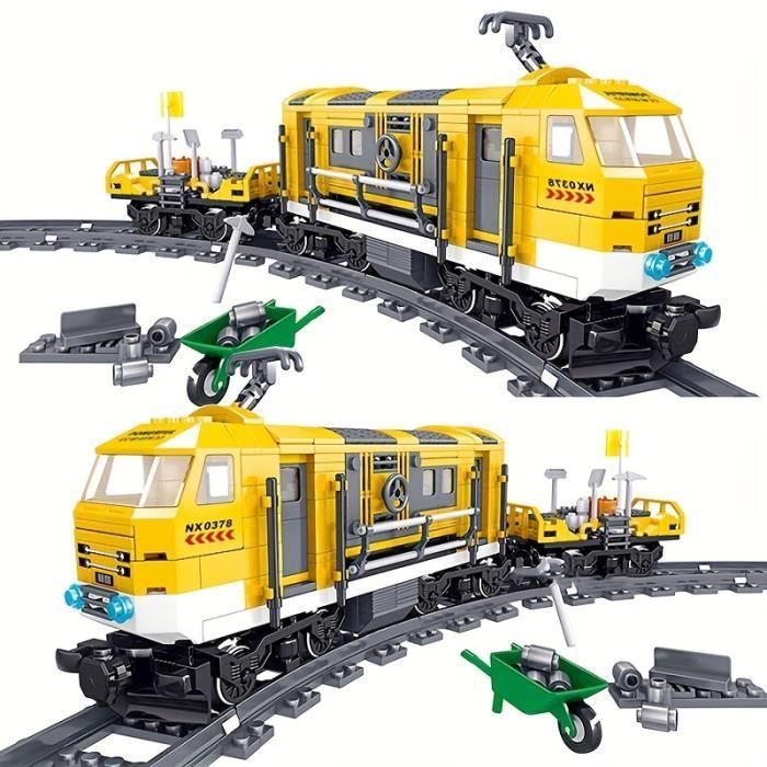 Jouets électriques pour enfants, blocs de construction de piste, jouets de train, cadeaux de noël