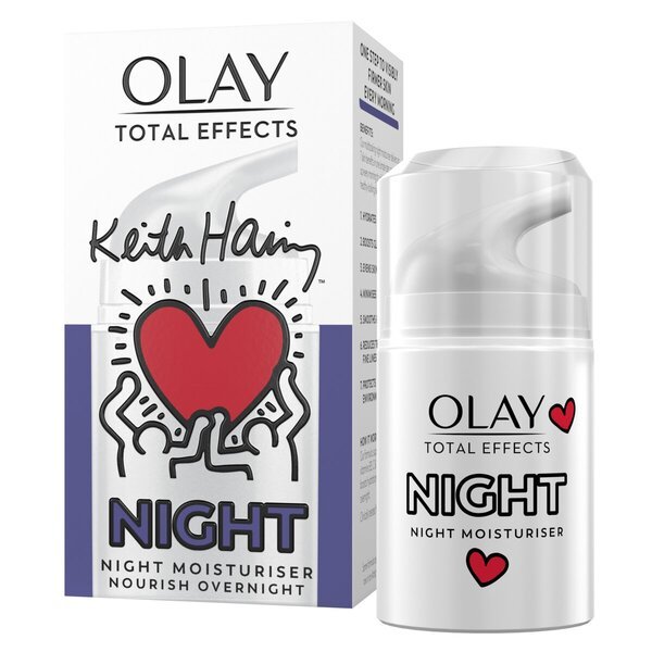 Olay Total Effects 7-v-1 nočna krema Keith Haring Artist Edition 50 ml