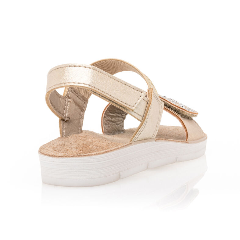 Gelbe Mädchensandalen / Zehenfreie Schuhe