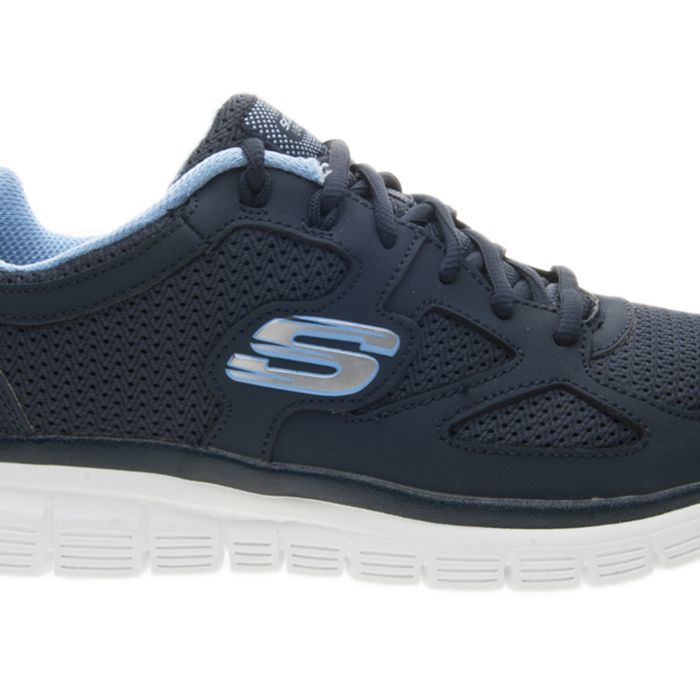 Zapatillas para caminar - SKECHERS - Burns-Agoura - Piel - Azul - Transpirables