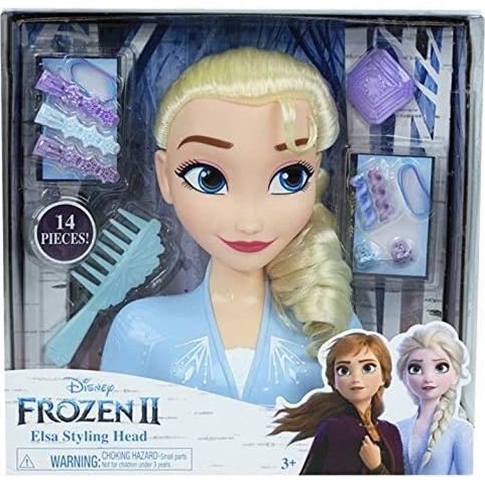Tête a coiffer elsa la reine des neiges 2 disney