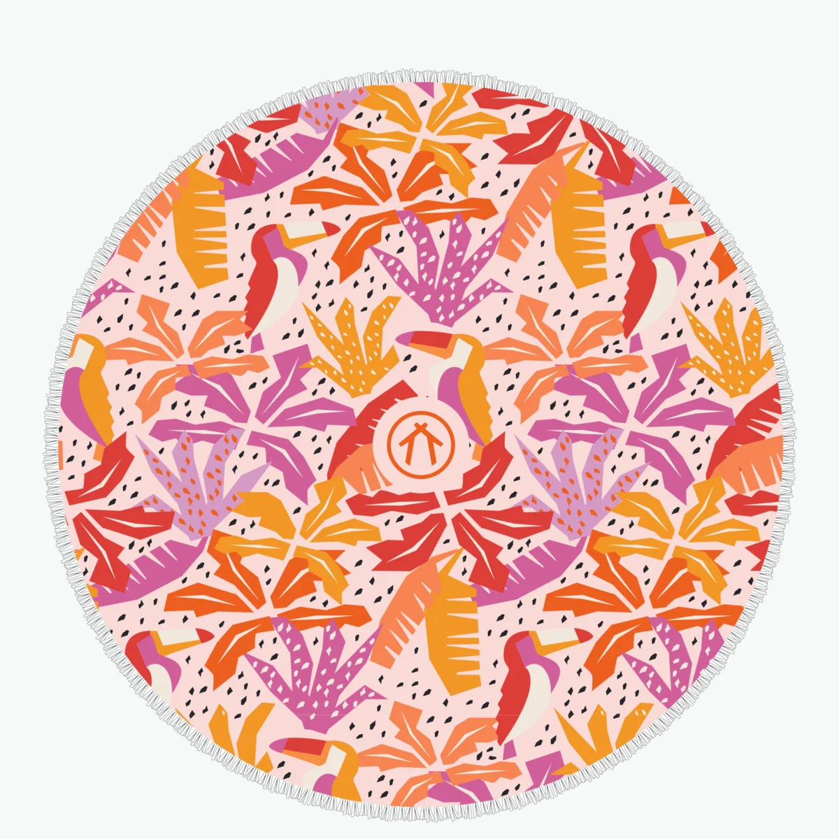 Serviette ronde Pink Sands