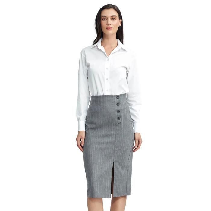 Nife Women's Striped Pencil Skirt