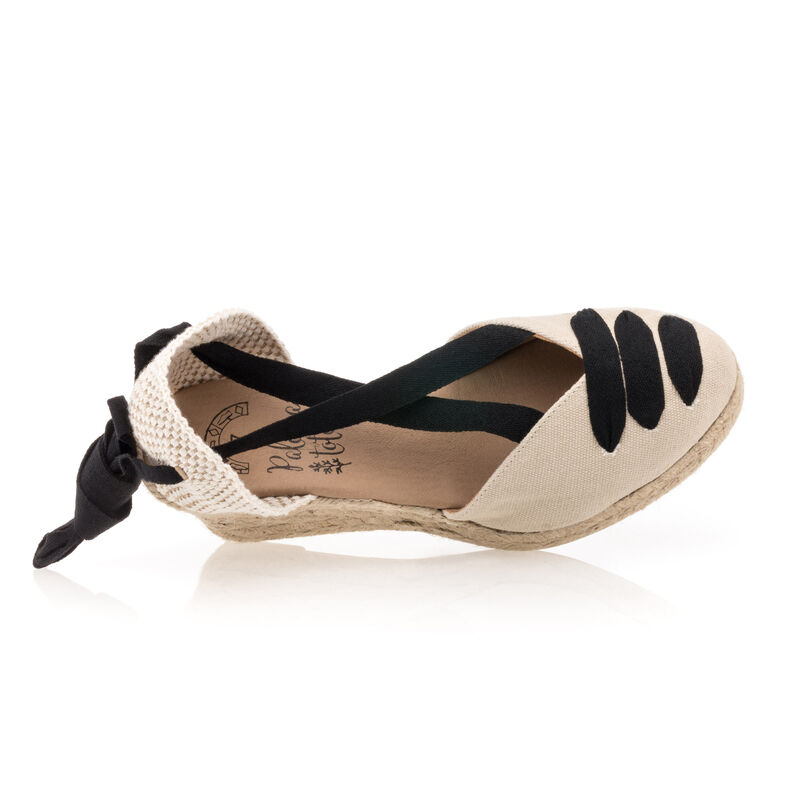 Beige espadrilles voor dames met touwzolen