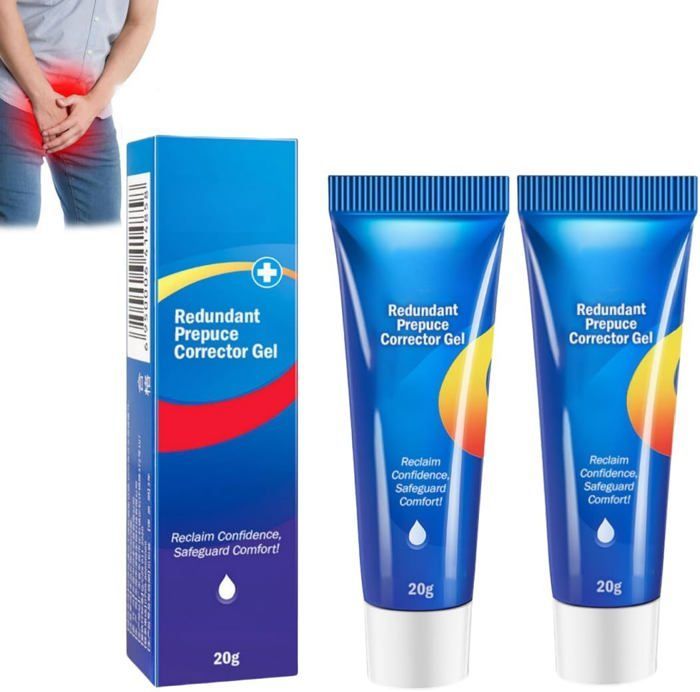 Gel corrector de fimosis - Natural - Seguro e indoloro - Hidratante - 2 unidades
