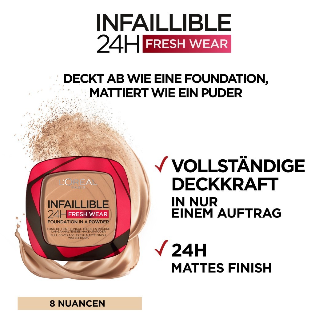 Base de maquillaje L'Oréal Paris Infaillible 24H Fresh Wear - 9 g