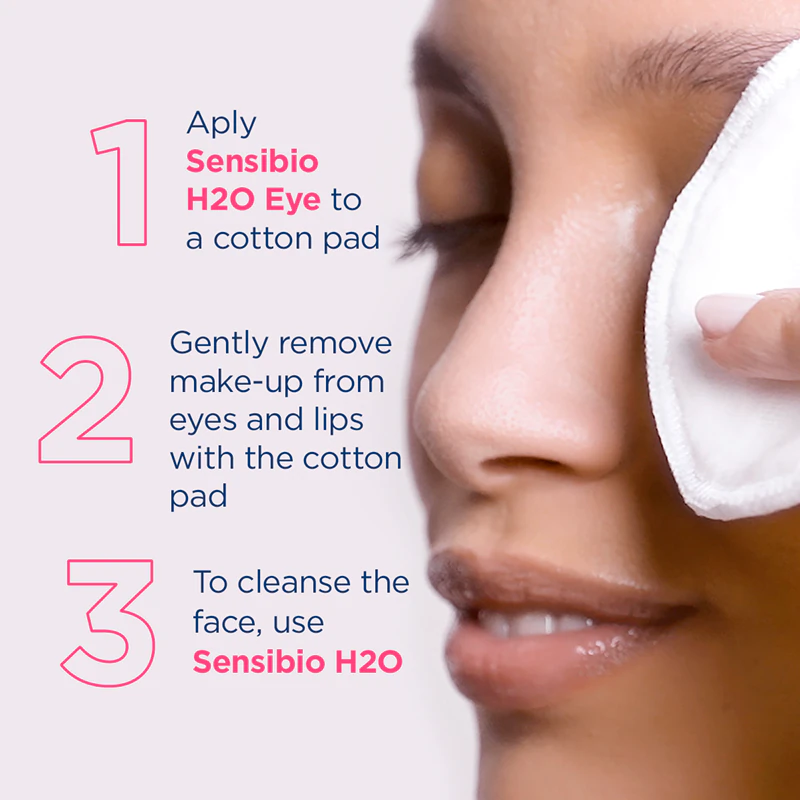 Bioderma Sensibio H2O Eye fluido micelar bifásico para olhos e lábios