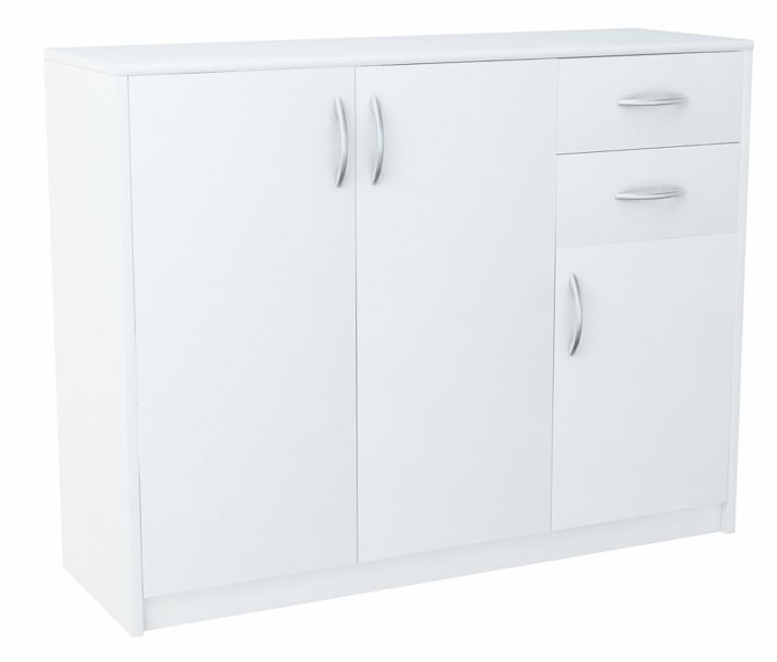 Komoda szafka 3D2S BIAŁA 110cm szuflady regał