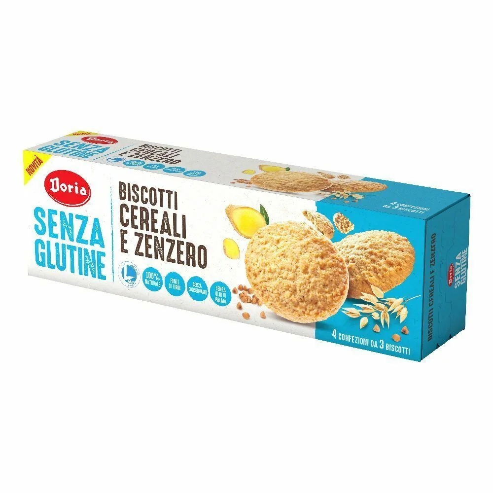 DORIA Doria ontbijtgranen gemberkoekjes 4x37,5 g