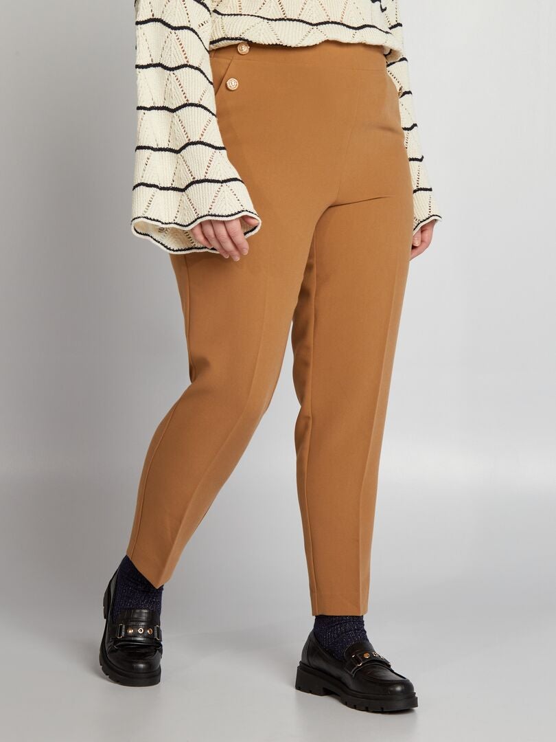 Rechte broek - BEIGE