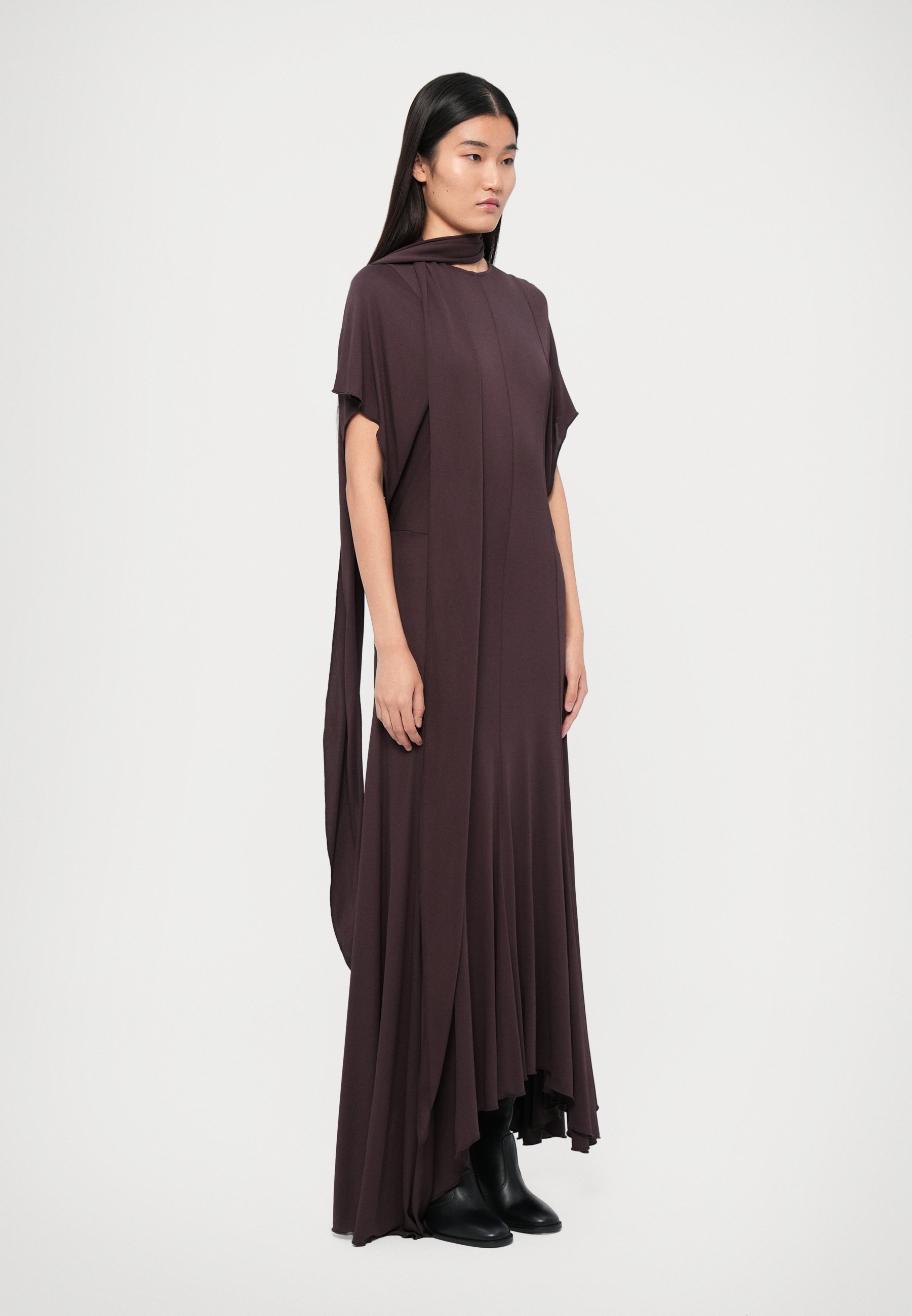 Rodebjer LOU - Maxi-jurk - chocolade pruim