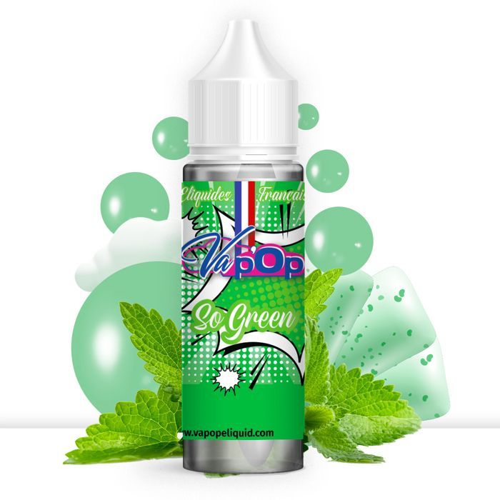 Eliquids 50ml CHLOROPHYLLE So Green Vap'Op 0mg + booster 10ml 19.9mg (60ml)