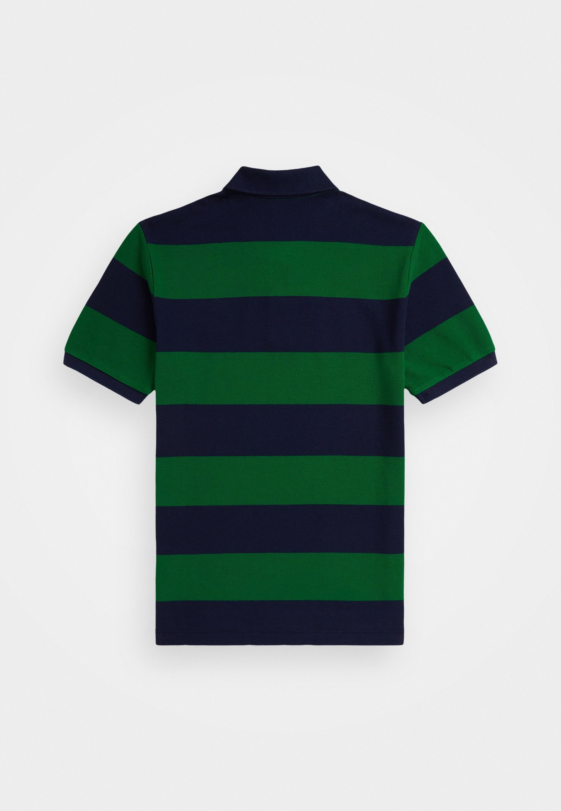Polo Ralph Lauren Polo en maille de coton rayée - Polo vert athlétique/bleu marine raffiné