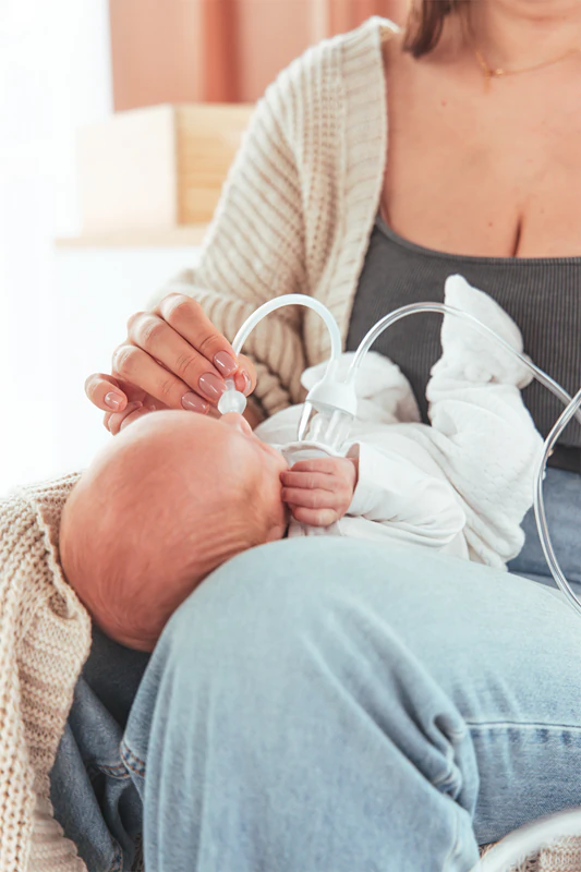 innoGIO GIOmum Line Soft met neusaspirator borstkolf