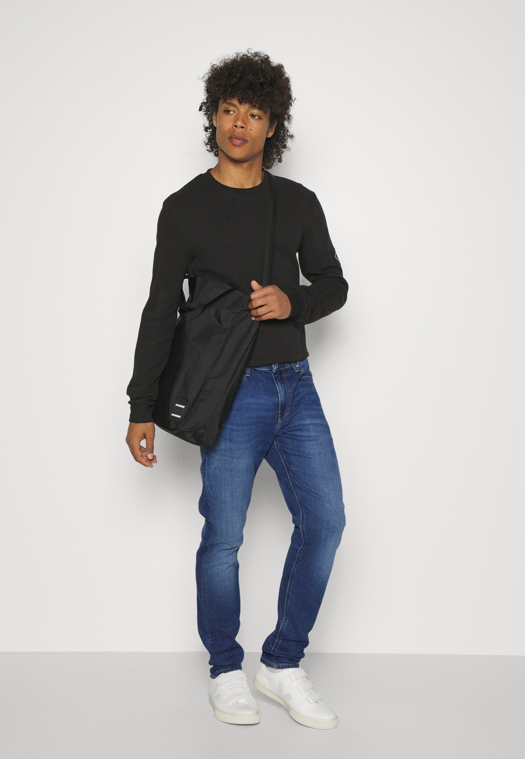 Calvin Klein Jeans SLIM TAPER - Jeans slim fit - denim scuro