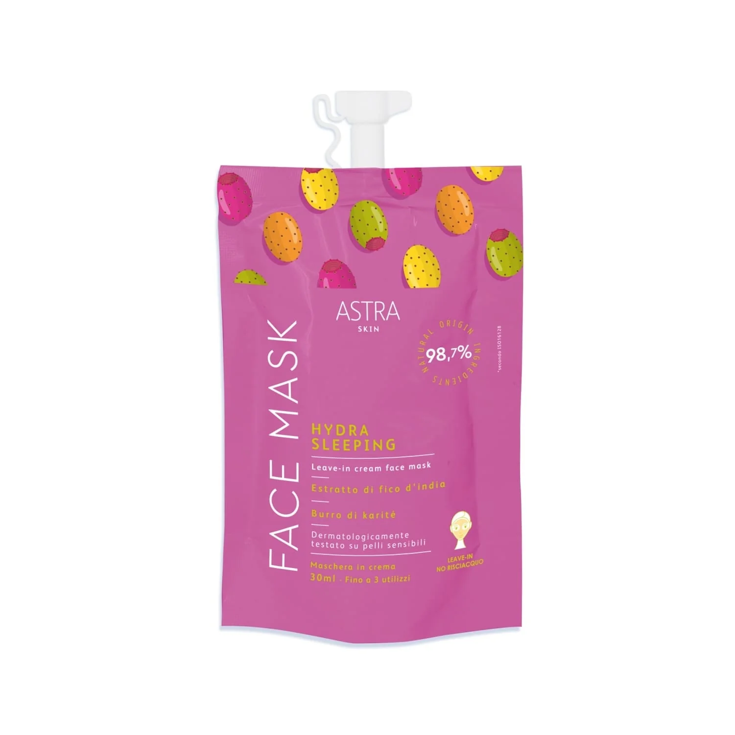 Astra Skin MASCHERA HYDRA SLEEPING - Tratt.viso notte illuminante, Maschera Illuminante viso, Trattamento Rigenerante