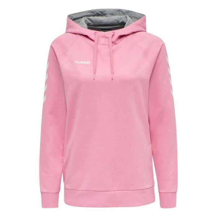 Sweat à capuche Femme Hmlgo - HUMMEL - Cotton candy - Rose - Manches longues - Col capuche