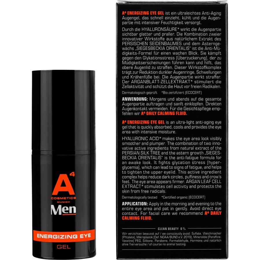 A4 Cosmetics acu krēms, atjaunojošs acu gels – 15 ml