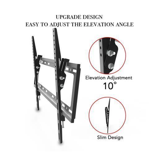 Soporte de pared para TV, plano, inclinable, universal de 32