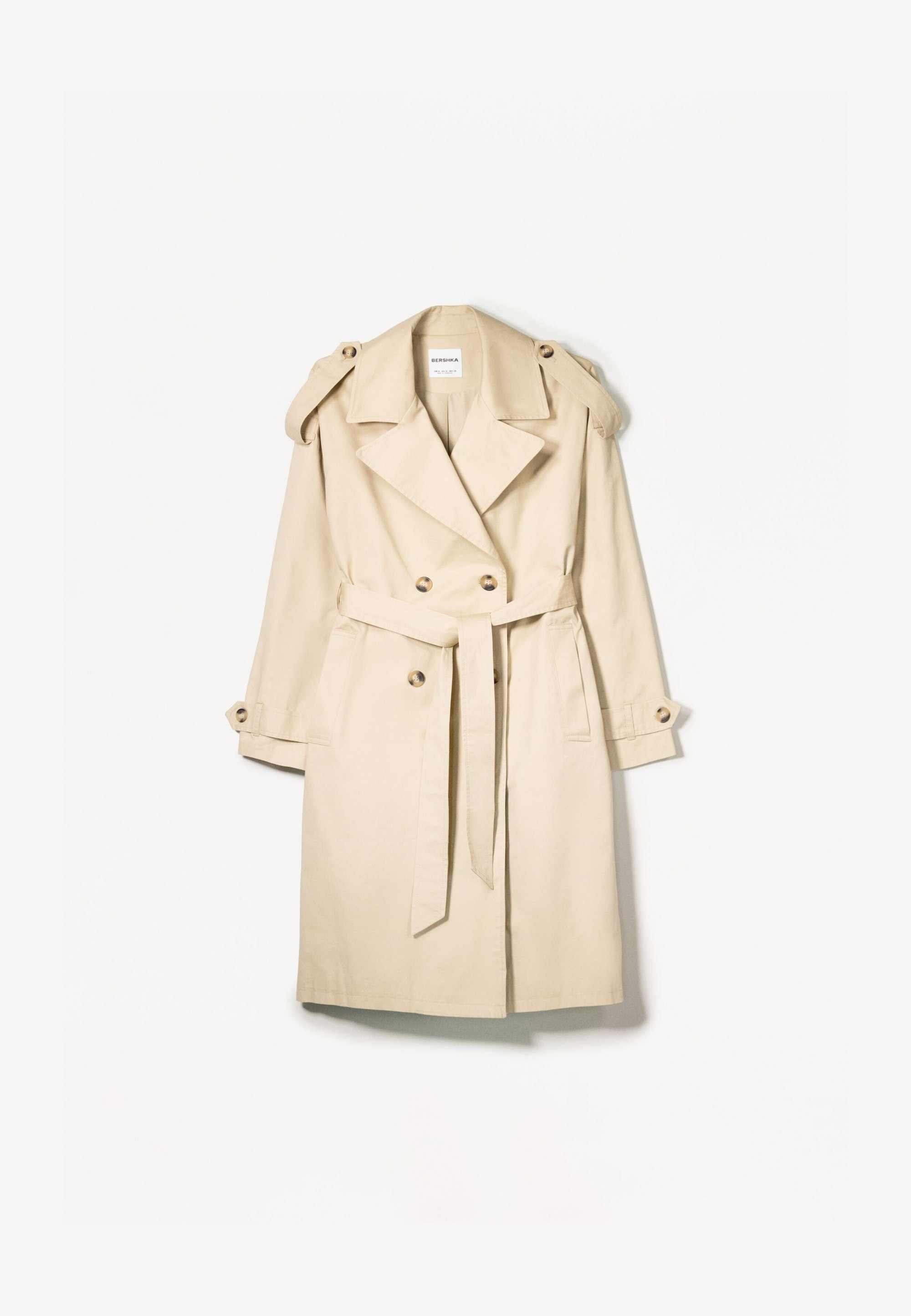 Trench coat Bershka - color cammello