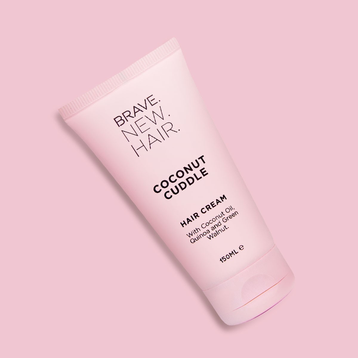 Brave.New.Hair. Crème hydratante capillaire enrichie en noix de coco, quinoa et noix verte.