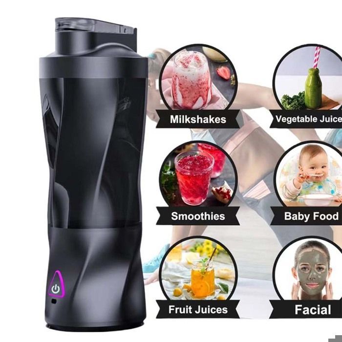 700ml High-Speed USB Rechargeable Portable Electric Blender for Fruit Juices, Shakes and Smoothies - Juice Extractor