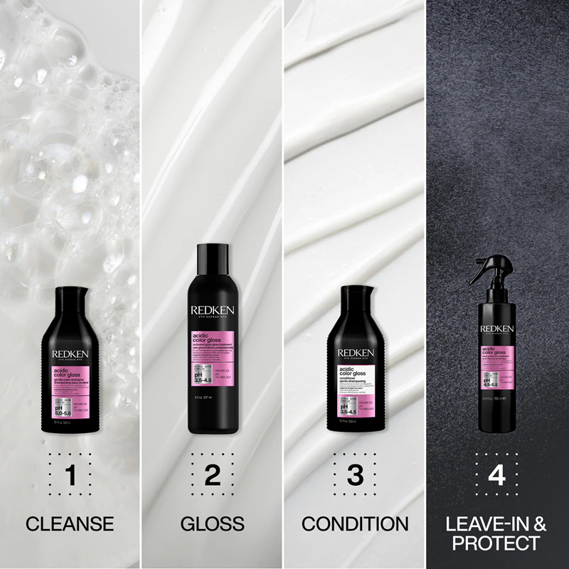 Condicionador iluminador Redken Acidic Color Gloss para cabelos com coloração.