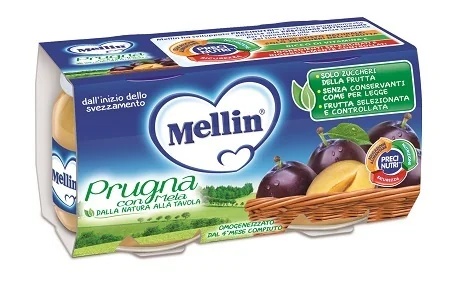 Mellin Mellin purê de ameixa 3 unidades 100 g alimento para bebê