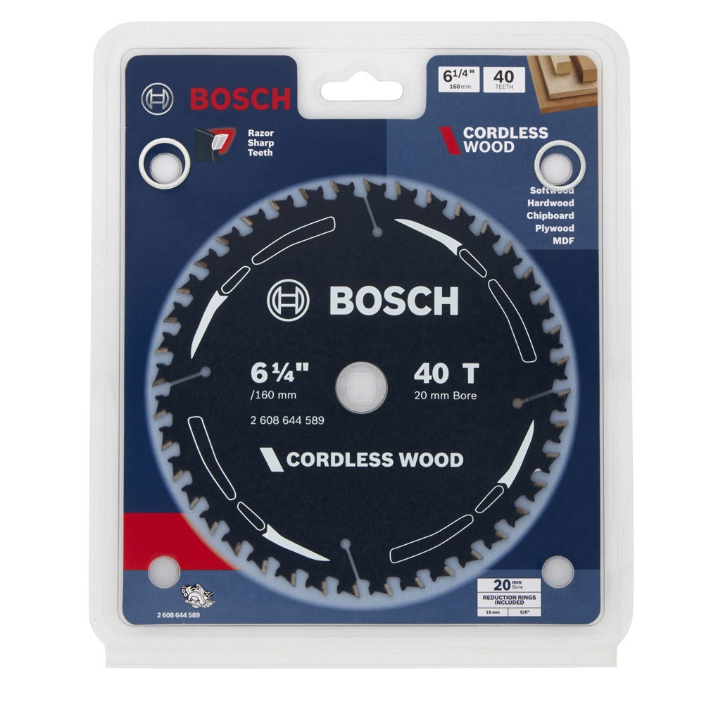Disc de tăiat lemn BOSCH TCT 160 mm cu 40 de dinți - FERĂSTRĂU FĂRĂ ACUMULATOR PENTRU LEMN