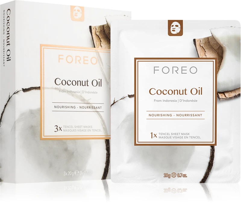 FOREO Farm to Face Sheet Mask kokosriekstu eļļas barojoša sejas maska