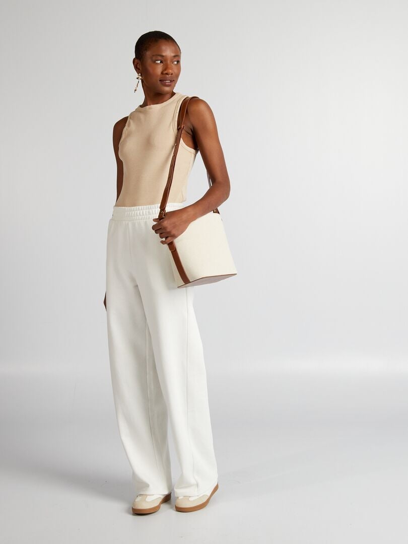 Tanktop met vintage-effect - BEIGE