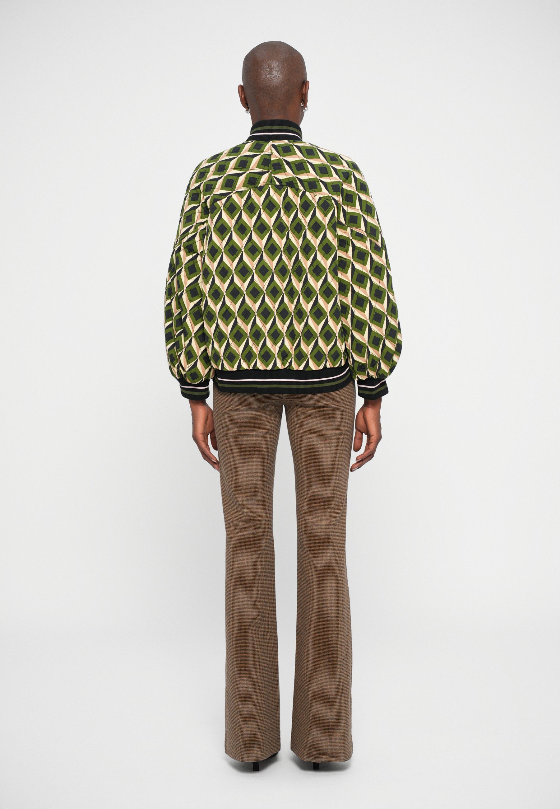 Diane von Furstenberg SALMA JACKET - Bomberjack - venice geo moss/serenissima zwart