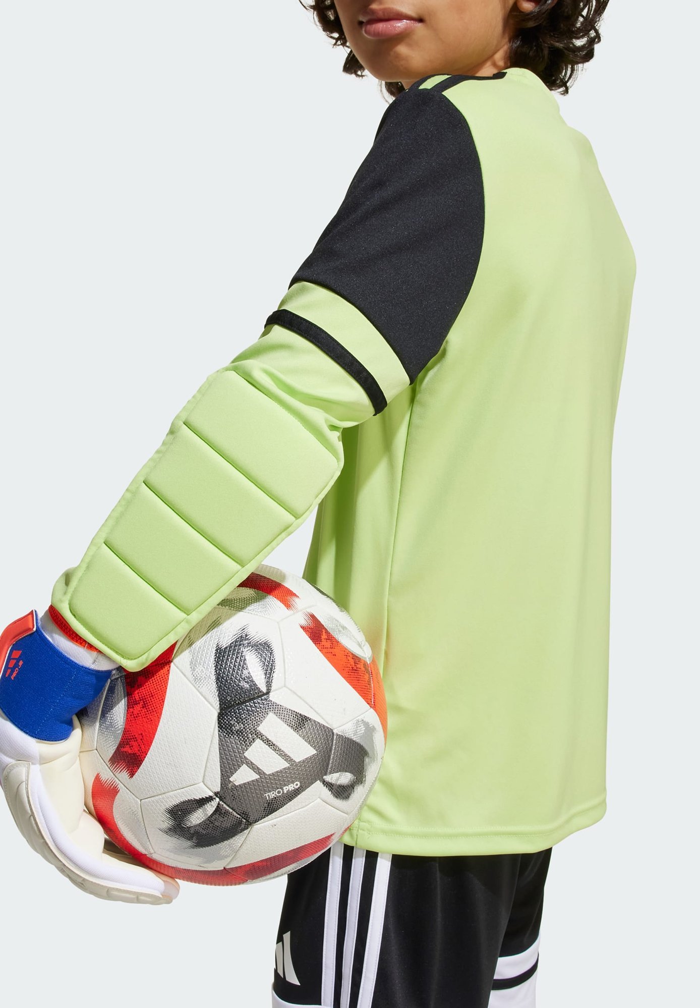 Maglia da portiere a maniche lunghe adidas Performance SQUADRA 25 per bambini - colore verde lime e nero