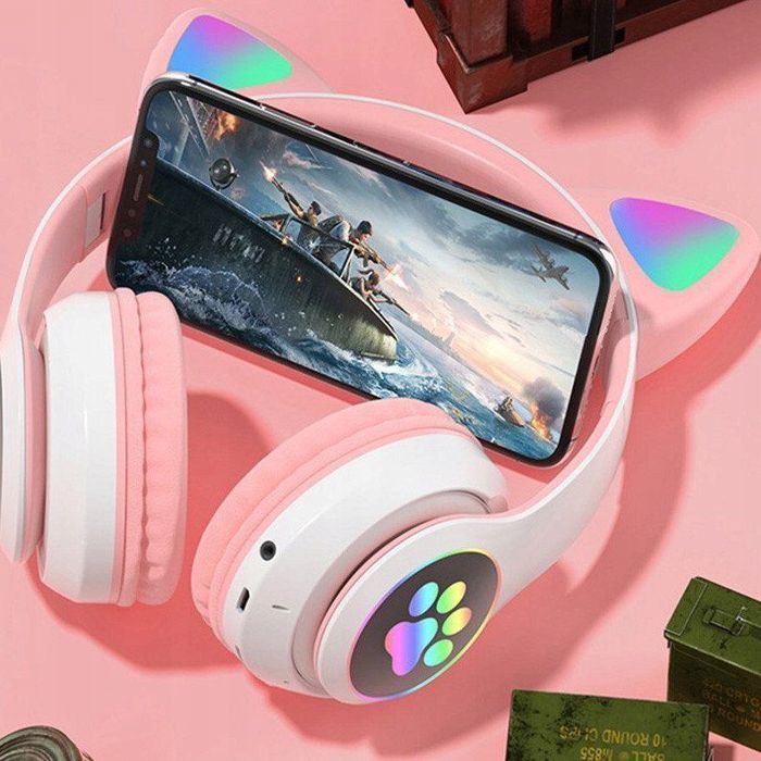Headphones - DEFENDER - Defender - RGB - Children's - Pink