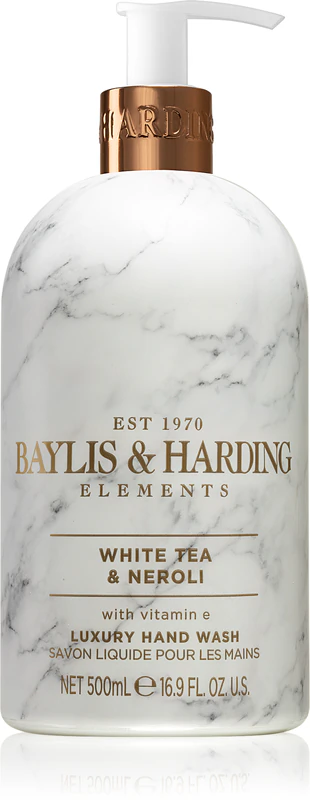 Tekuté mydlo na ruky Baylis & Harding Elements Biely čaj a neroli
