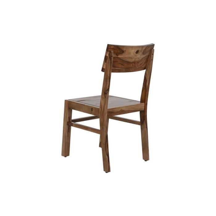 Chaise de salle à manger - Naturel - Bois - 1 place - Design alpin - 8 kg