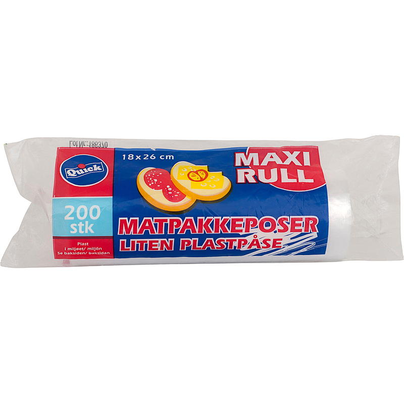 Hurtigmatposer Maxi 200 stk.