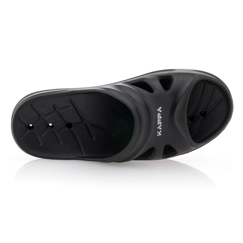 Zwarte teenslippers/sandalen voor heren