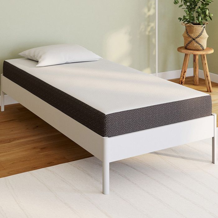 Colchón de espuma viscoelástica IDMARKET STELLA de 90 x 190 cm y 20 cm de grosor.