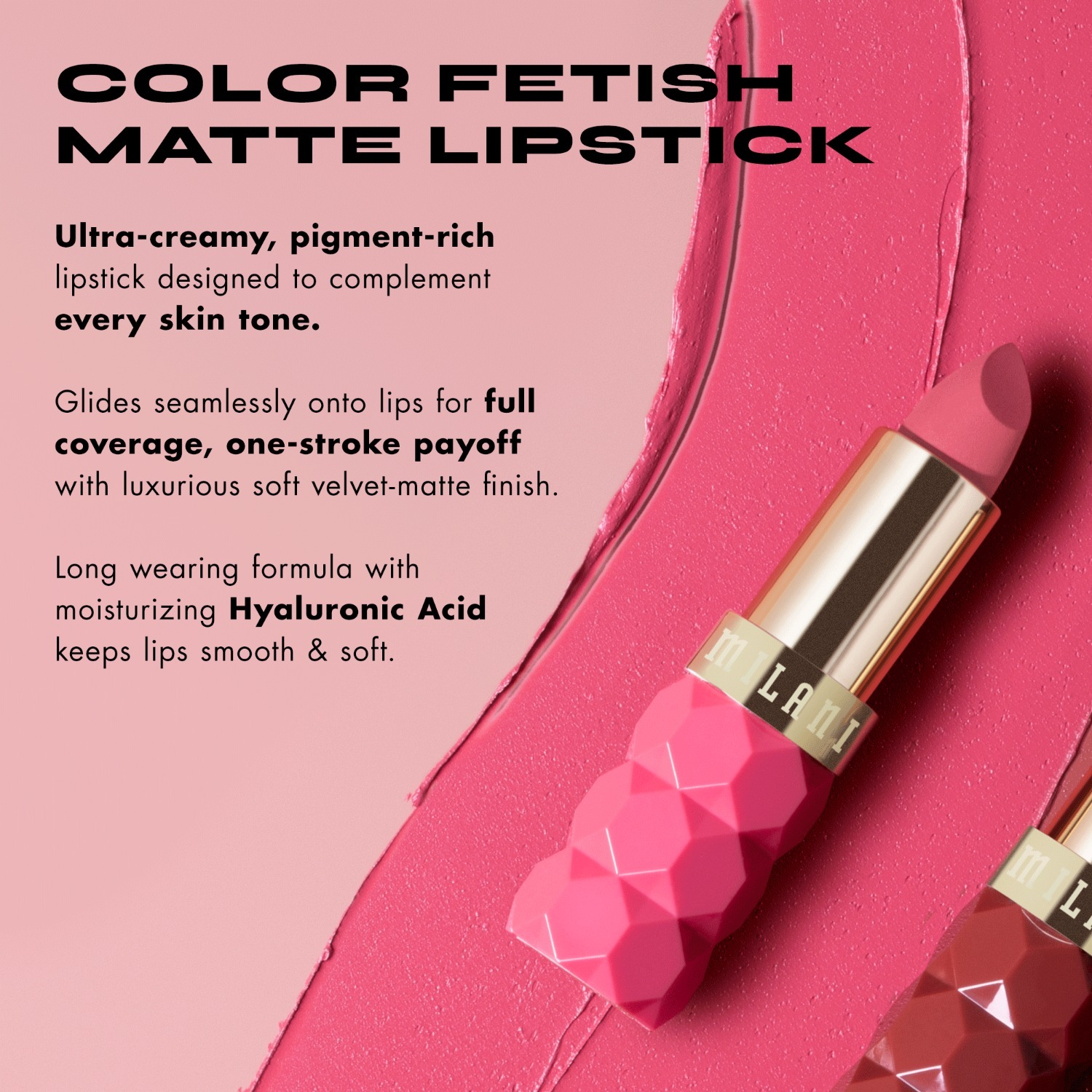 Milani lūpų dažai „Color Fetish Matte Flora“ – 4 g.